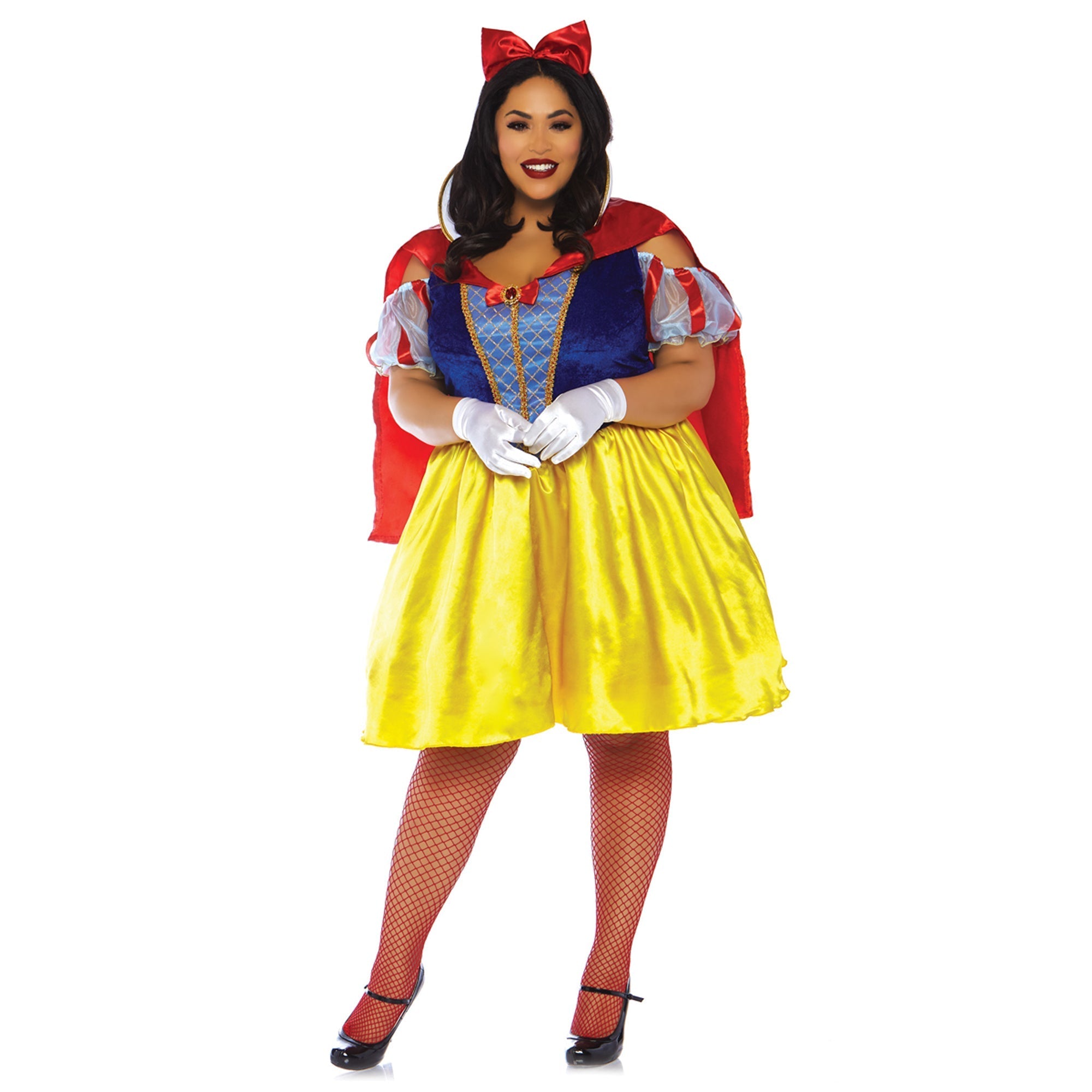Fairy Tale Snow White Plus Size Costume for Adults, Short Dress – Party Expert